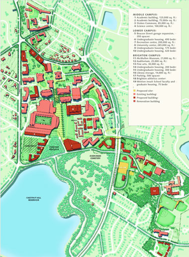 boston colleges map